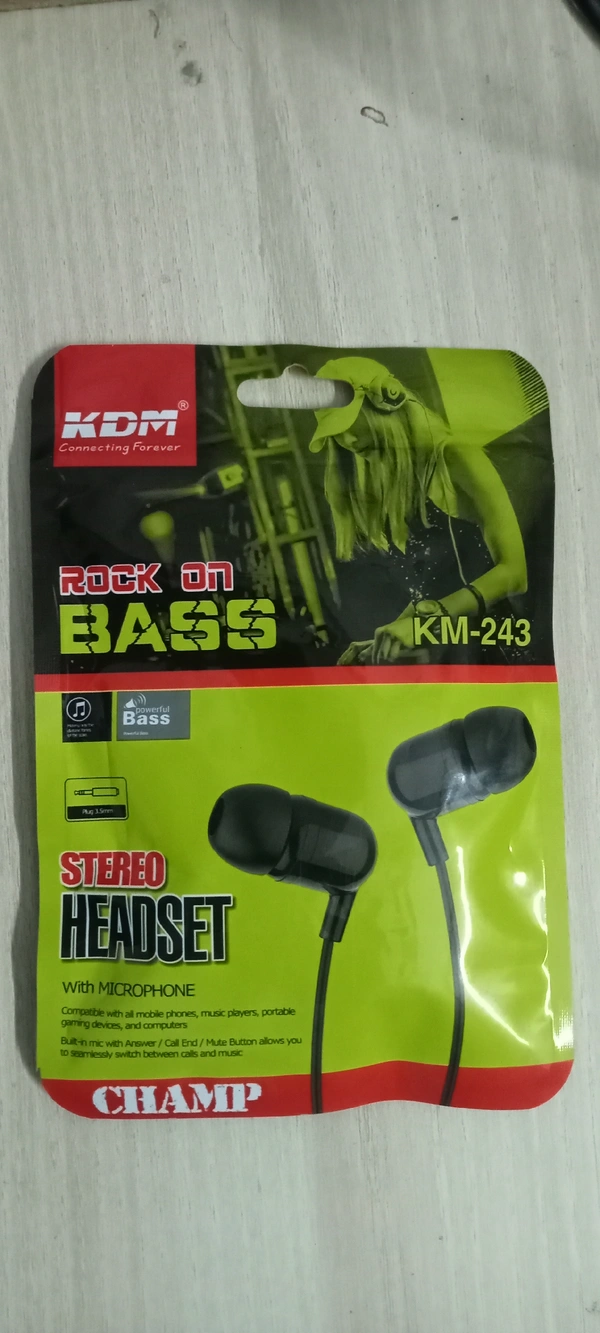 KDM KM-243 ROCK ON BASS - Black