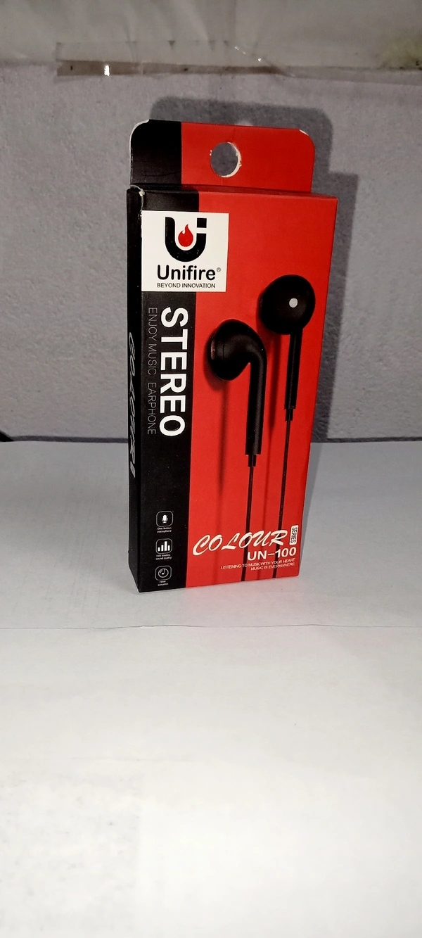UNIFIRE UN 100 STEREO ENJOY MUSIC EARPHONE  - Black