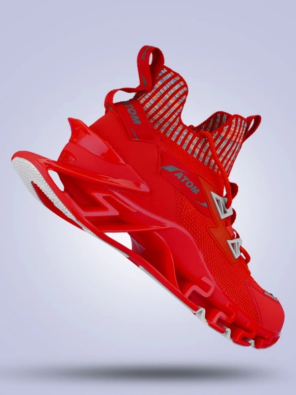 Atom spring edge alpha premium shoes - Red, 8