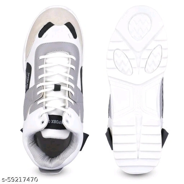 Rapidbox RapidBox Men White-Orange Casual Shoes - 7