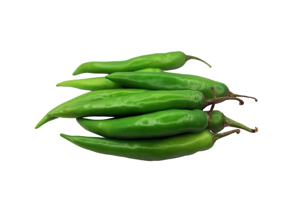 Green chilli Long, Medium (Loose), 100 g (ಹಸಿರು ಮೆಣಸಿನಕಾಯಿ) - 100 g