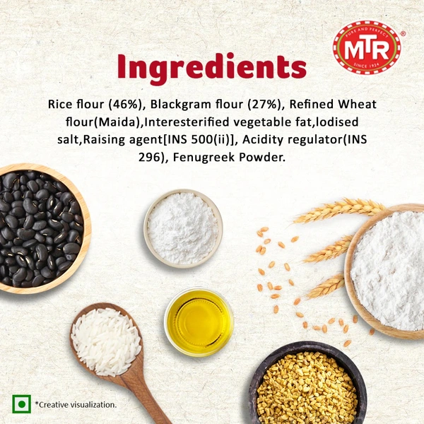 MTR Rice Dosa Mix 500 g MTR ರೈಸ್ ದೋಸೆ ಮಿಶ್ರಣ 500 ಗ್ರಾಂ - 500 g