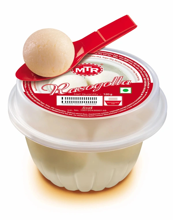 MTR Rasogolla Portion Pack 120 g MTR  ರಸಗೊಲ್ಲ ಪೋರ್ಷನ್ ಪ್ಯಾಕ್ 120 ಗ್ರಾಂ - 120g