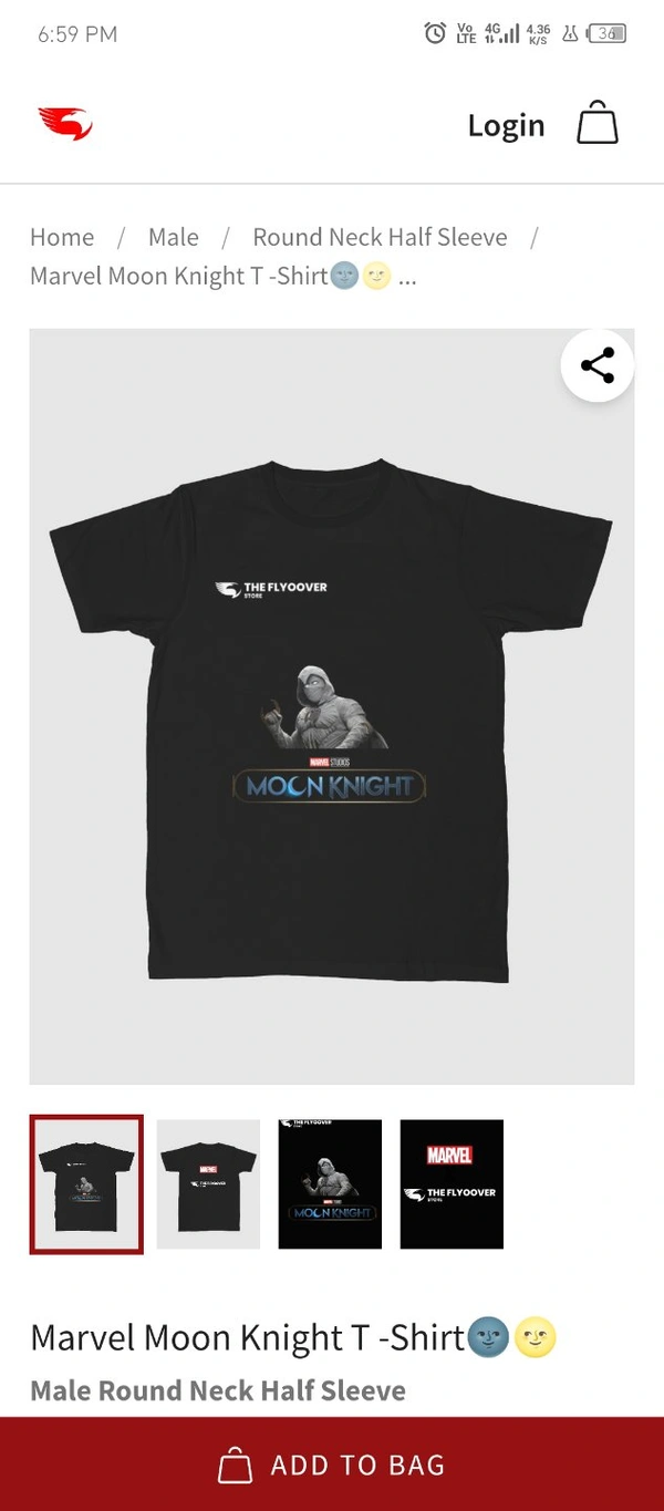 The Moon Knight🌚 - Black, XL