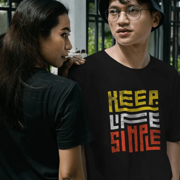 Keep Life Simple😁 - Black, XXL