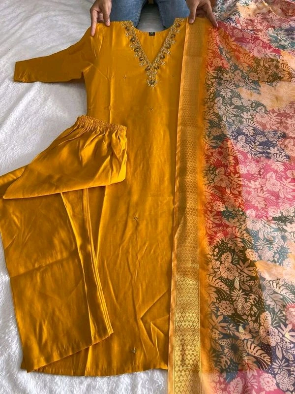 Gabatimes Kurti Pant Dupatta Collection  - L, colour 2
