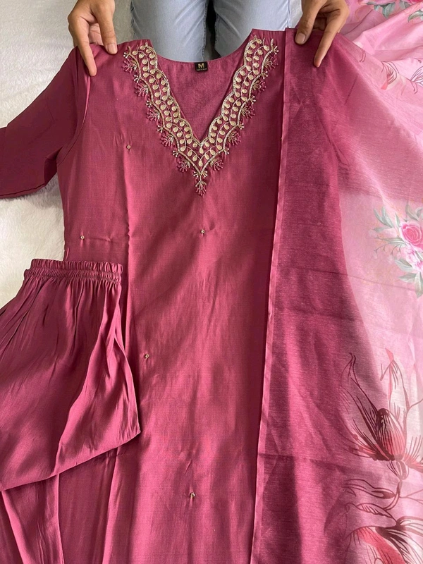 GabaTimes  Launching New Designers Kurti Pent Dupatta Set - L, colour 2