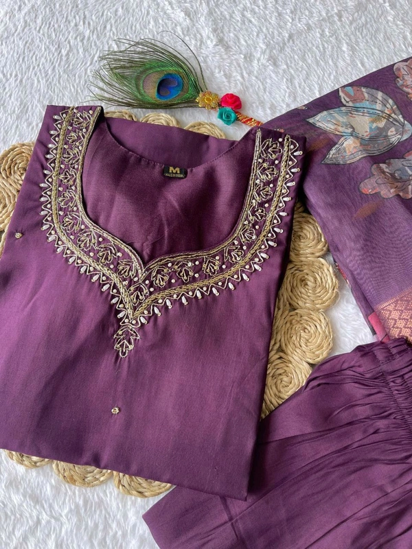 GabaTimes  Designer Kurti Pant Dupatta Collection  - colour 2, XXL