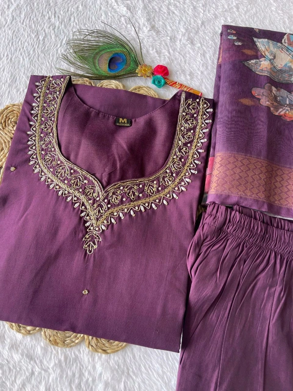 GabaTimes  Designer Kurti Pant Dupatta Collection  - colour 2, XXL