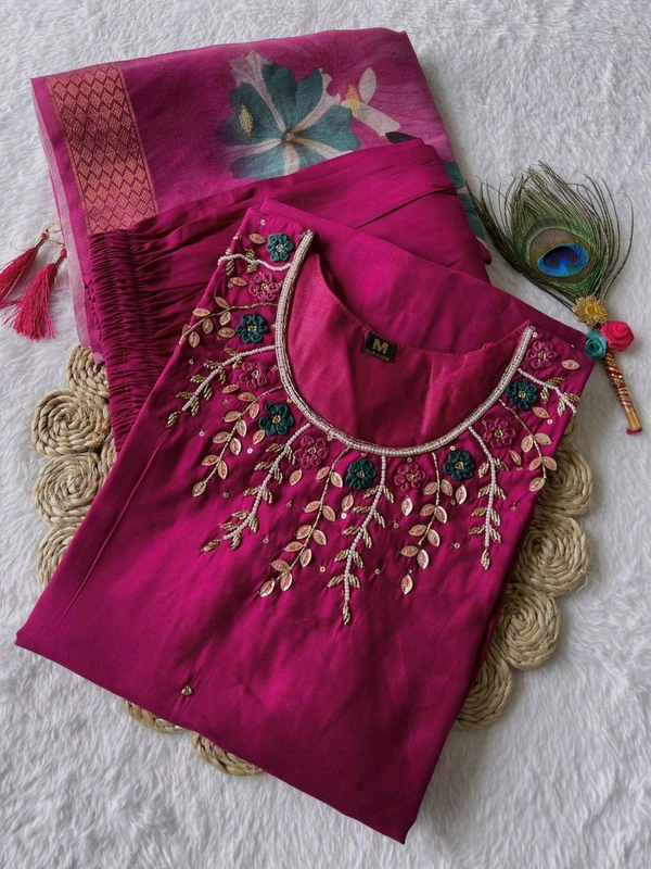 Gabatimes New Designer Kurti Pant Dupatta Collection  - XL, colour 1