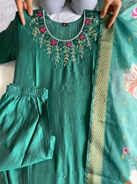 Gabatimes New Designer Kurti Pant Dupatta Collection  - XL, colour 2