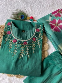 Gabatimes New Designer Kurti Pant Dupatta Collection  - L, colour 2