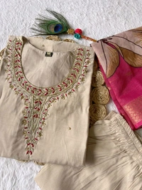 GabaTimes  Launching New Designers Kurti Pent Dupatta Set - colour 1, L