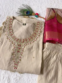GabaTimes  Launching New Designers Kurti Pent Dupatta Set - colour 1, L