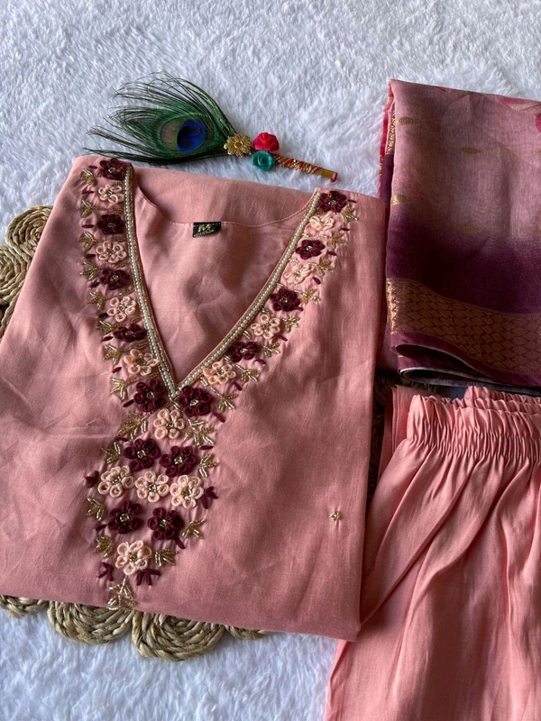Gabatimes New Designer Kurti Pant Dupatta Collection  - colour 1, M