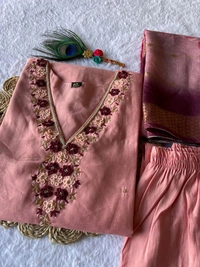 Gabatimes New Designer Kurti Pant Dupatta Collection  - colour 1, XL