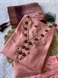Gabatimes New Designer Kurti Pant Dupatta Collection  - colour 1, XXL