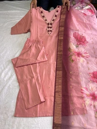 Gabatimes New Designer Kurti Pant Dupatta Collection  - colour 1, XXL