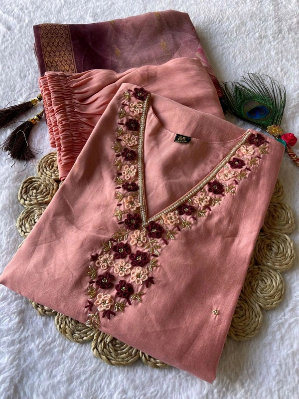 Gabatimes New Designer Kurti Pant Dupatta Collection  - colour 2, S