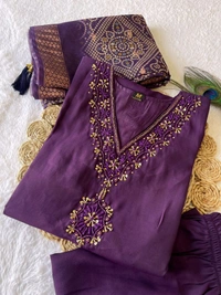 GabaTimes  Launching New Designers Kurti Pent Dupatta Set - colour 1, M