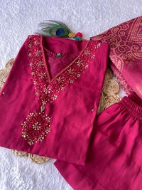 GabaTimes  Launching New Designers Kurti Pent Dupatta Set - colour 2, XL
