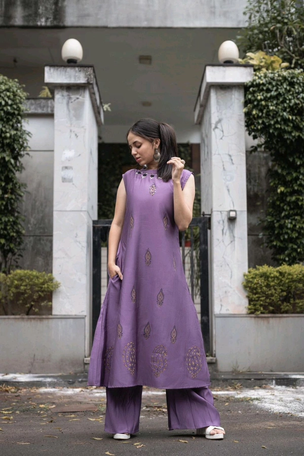 GabaTimes  Kurti Plazo Collection  - colour 1, S