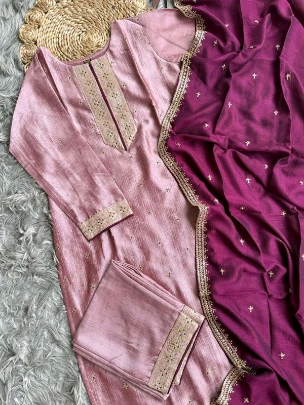 GabaTimes  New Designer Kurti Pant Duppta Set Collection  - XL