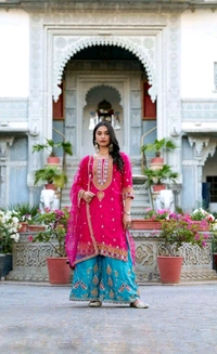 GabaTimes  Kurti Plazo Set Collection  - M