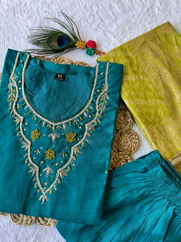GabaTimes  Kurti Pant Duppta Collection  - XL