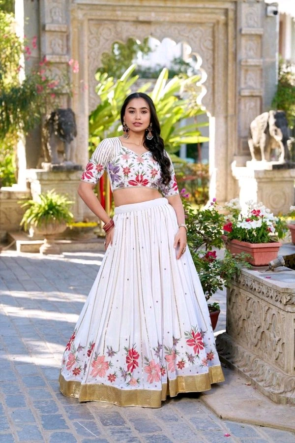 GabaTimes  Designer Lehenga Collection  - Blouse Size (Xs), Unstitched Blouse