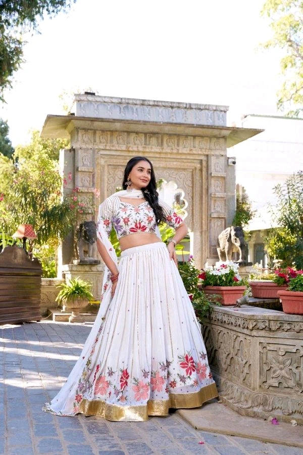 GabaTimes  Designer Lehenga Collection  - Blouse Size (Xs), Unstitched Blouse