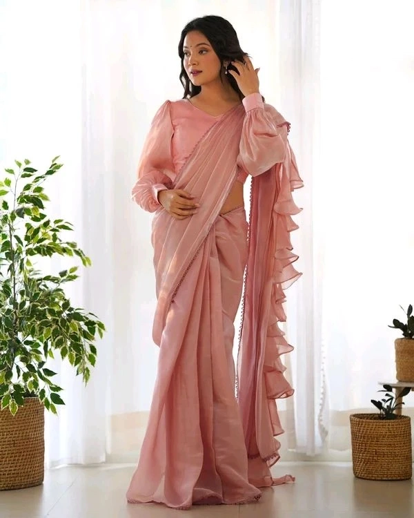 gabatimes READY TO WEAR PREDRAPPED REAY TO WEAR SAREE  - colour 2, 2Xl