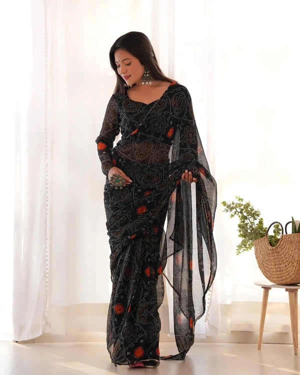gabatimes READY TO WEAR BANDEJ SAREE COLLECTION  - colour 2, Xl