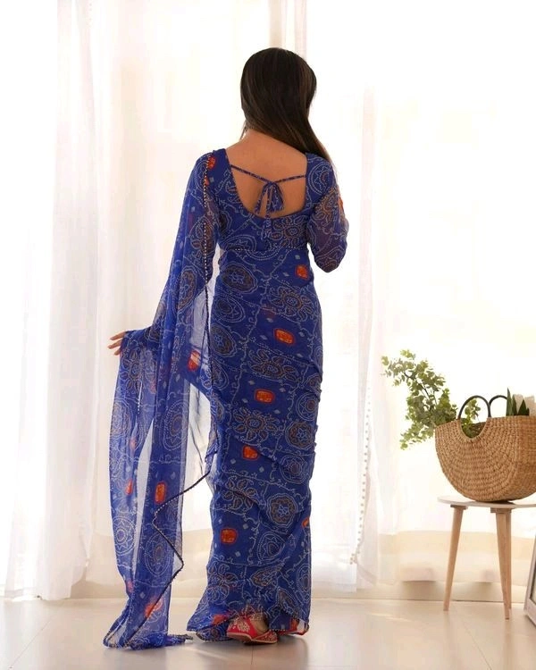 gabatimes READY TO WEAR BANDEJ SAREE COLLECTION  - colour 3, M