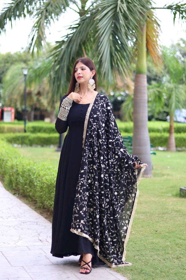 GabaTimes  GOWN With Dupatta Collection  - colour 1, 3Xl