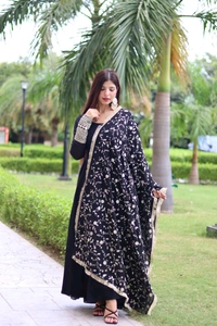 GabaTimes  GOWN With Dupatta Collection  - colour 1, 3Xl