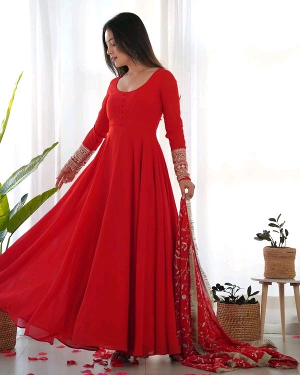GabaTimes  GOWN With Dupatta Collection  - colour 2, Xs