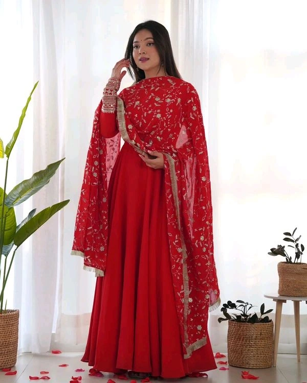 GabaTimes  GOWN With Dupatta Collection  - colour 2, L