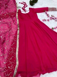 GabaTimes  GOWN With Dupatta Collection  - colour 3, L