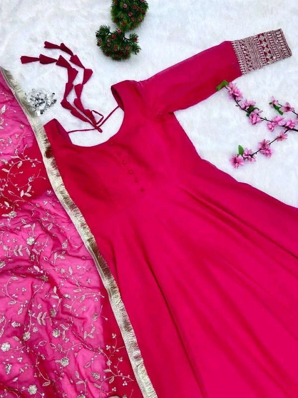 GabaTimes  GOWN With Dupatta Collection  - colour 3, 2Xl