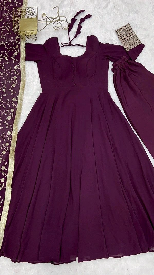 GabaTimes  GOWN With Dupatta Collection  - colour 5, L