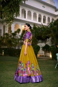 GabaTimes  Lehenga Choli Collection 2024 - colour 4, Blouse Size (L), Stitched Blouse