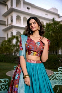GabaTimes  Lehenga Choli Collection 2024 - colour 3, Blouse Size (Xl), Stitched Blouse