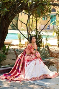 GabaTimes  Paithani Lehenga Collection  - colour 2, Blouse Size (Xl), Stitched Blouse