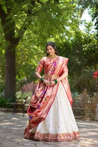 GabaTimes  Paithani Lehenga Collection  - colour 2, Blouse Size (Xl), Stitched Blouse