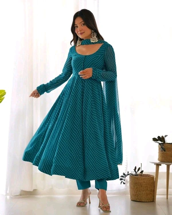 GabaTimes  Anarkali Suit Set  - Rama