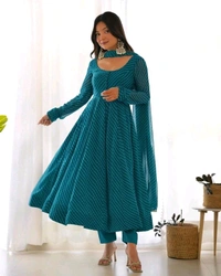 GabaTimes  Anarkali Suit Set  - Rama