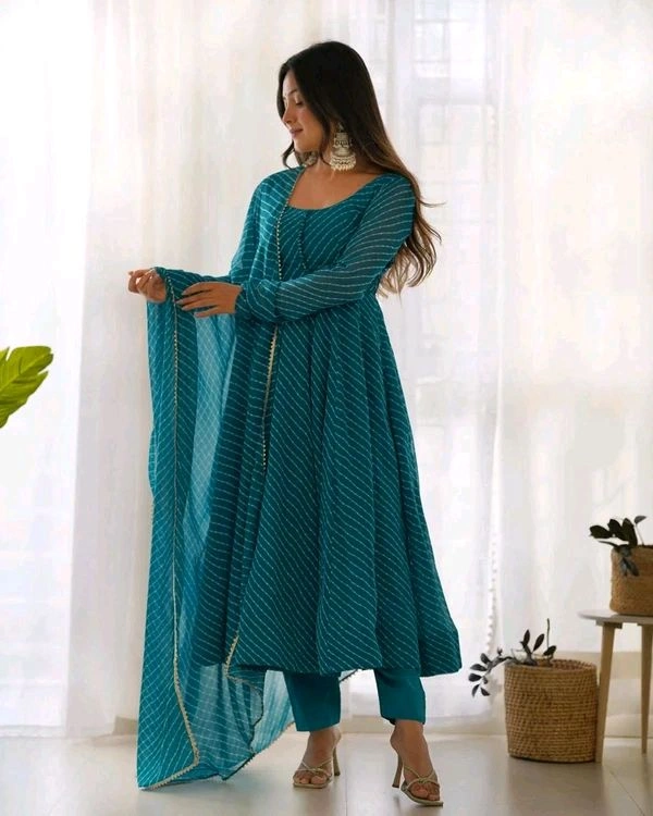 GabaTimes  Anarkali Suit Set  - Rama