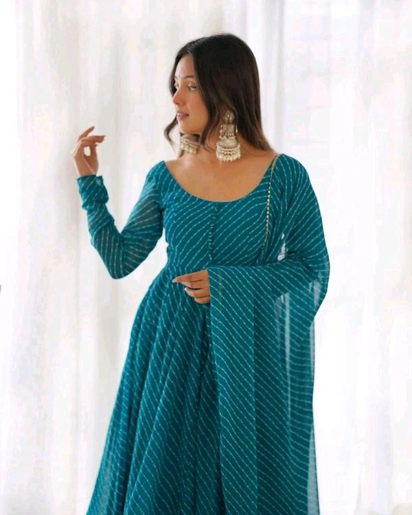 GabaTimes  Anarkali Suit Set  - Rama