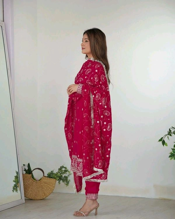 GabaTimes  Ready To Wear Kurti Pant Duppta - Xl